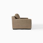 Side view of a beige Dalton sofa.