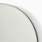 Beveled Edge Frameless Round Wall Mirror