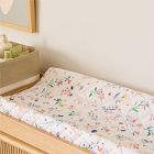 Organic Little Garden Floral Changing Pad Cover