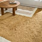 Stacked Shapes Shag Wool Rug