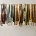 Faux Mohair Framed Ombre Throw