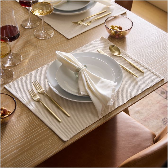 Riviera Cotton Placemats - Stylish Dining Essentials | West Elm