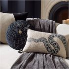 Metallic Halloween Pillow Cover &amp; Throw Set