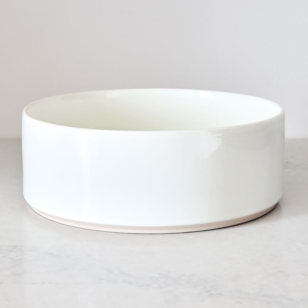 Straight-Sided Stoneware Low Serve Bowl