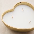 Heather Heart Filled Candle - Amber Jasmine