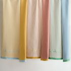 Contrast Ribbed Knit Baby Blanket