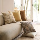 Jute Simple Line Pillow Cover