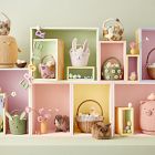 Pink Chicken Woven Easter Basket w/ Liner