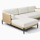 Ventura Aluminum Outdoor 2-Piece Chaise Sectional (102")