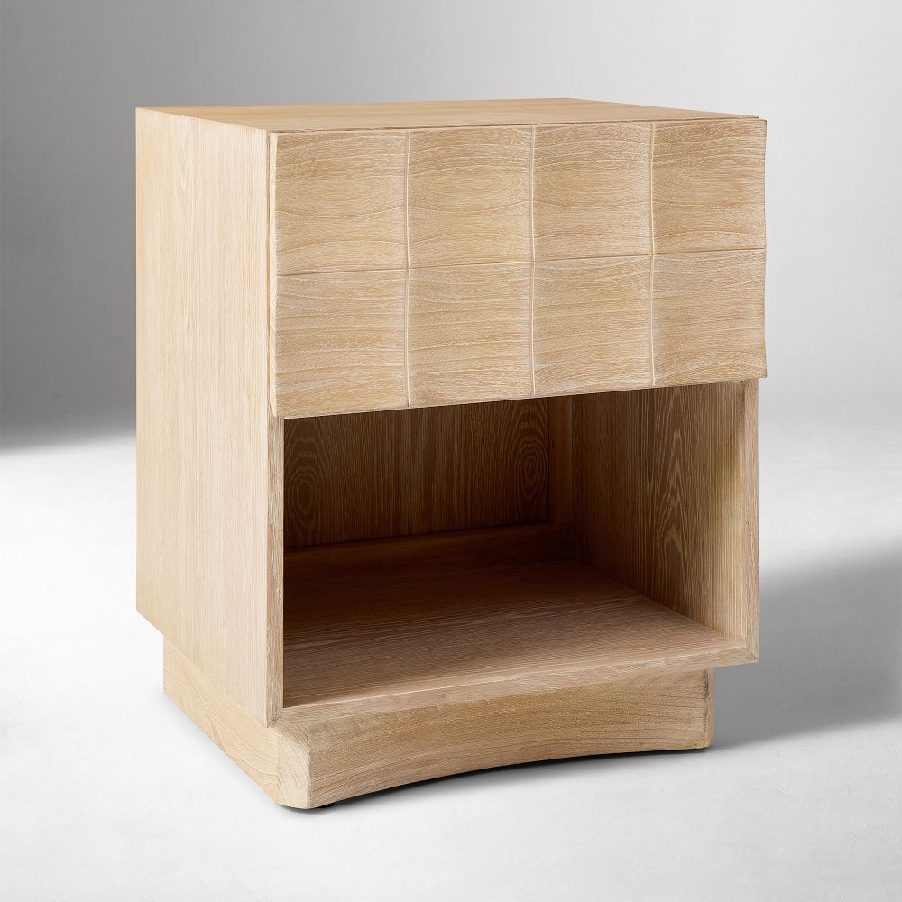 Luisa Carved Open Nightstand (20")