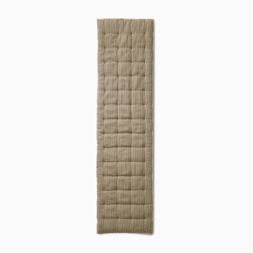 Reversible Quilted Sofa Overlay - 84x23, Elm