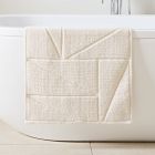 Open Box: Triangle Sculpted Bath Mat, 20x34, Ivory