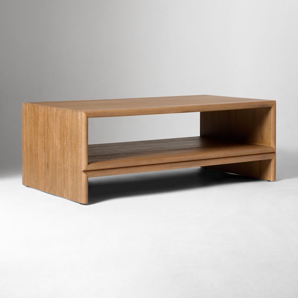 Miles Waterfall Coffee Table (44") - TOASTED OAK