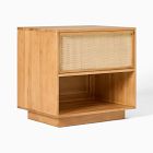 Open Box: Callahan Solid Wood Nightstand (24" ) - Macadamia, Rattan