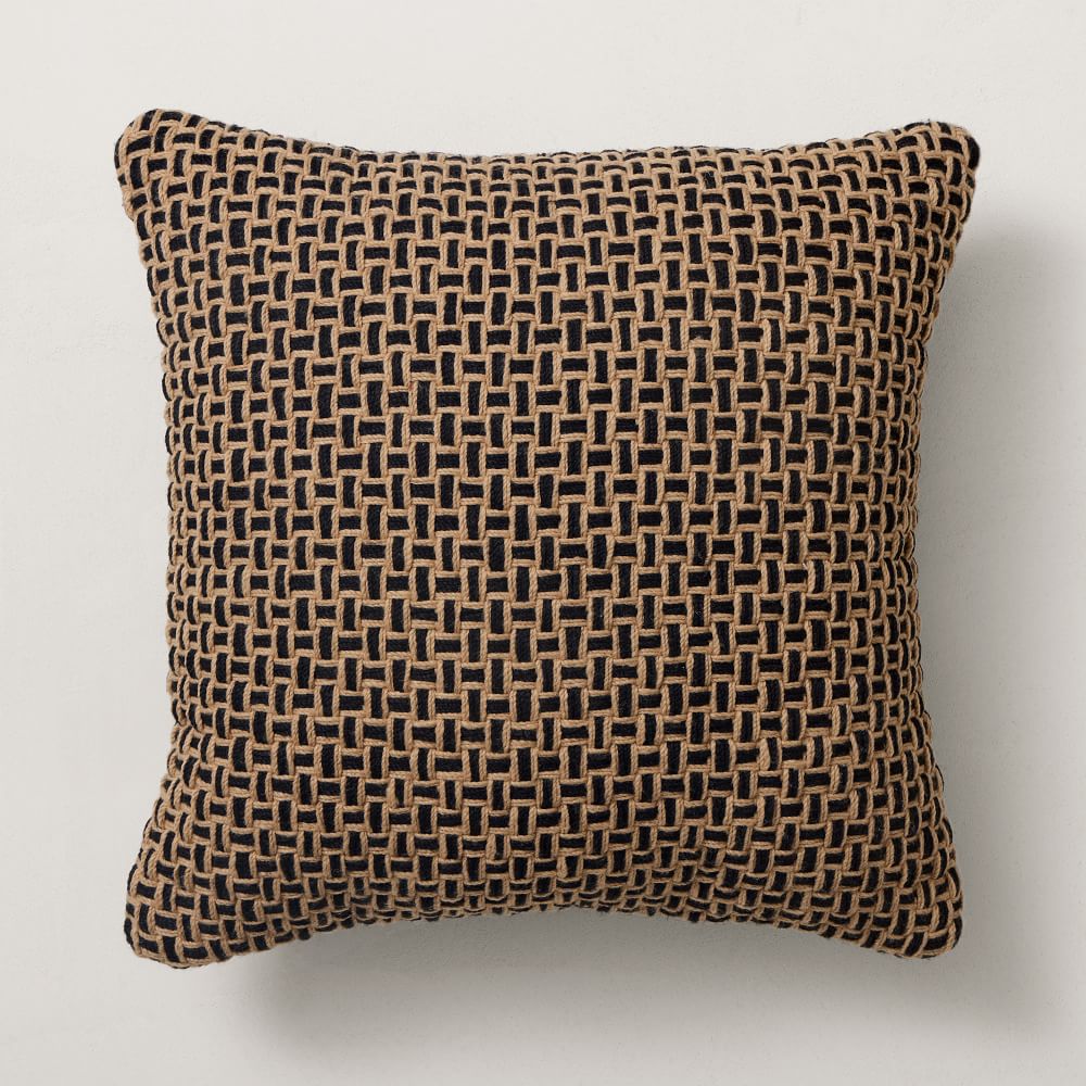 Woven Two-Tone Indoor/Outdoor Pillow