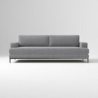 Open Box: Landon Sofa Bench (96") - Performance Distressed Velvet Pewter, Textured Antique Bronze