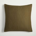 Open Box: Tencel Pick Stitch Euro Sham, Dark Olive