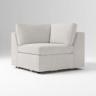Open Box: Harris Corner - Performance Distressed Velvet Silver