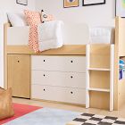 Ziggy Low Loft Bed w/ Desk &amp; Dresser