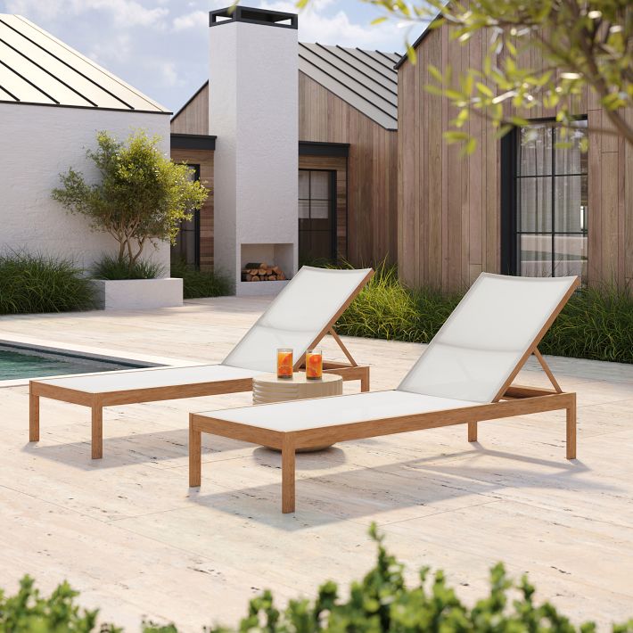 Pillow Perfect Outdoor/Indoor Carmody Chaise Lounge Cushion, New Damask Navy, 80 in. L x 23 in. W x 3 in. D