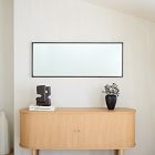 Metal Framed Long Rectangle Wall Mirror