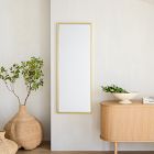 Metal Framed Long Rectangle Wall Mirror