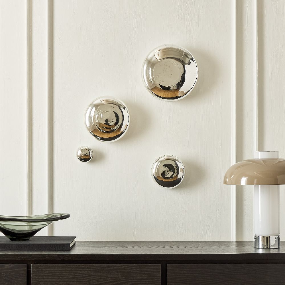 Mercury Glass Orb Wall Art