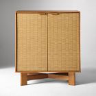 Herman Basket Woven Veneer Cabinet (28")