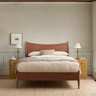 Pierce &amp; Ward Curved Burl Wood Bed