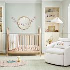 Pink Chicken Vintage Bunnies Crib Sheet