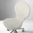 Scoop Upholstered Rolling Desk Chair