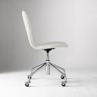Scoop Upholstered Rolling Desk Chair