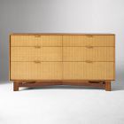 Herman Basket Woven Veneer 6-Drawer Dresser (58")