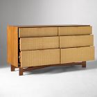Herman Basket Woven Veneer 6-Drawer Dresser (58")