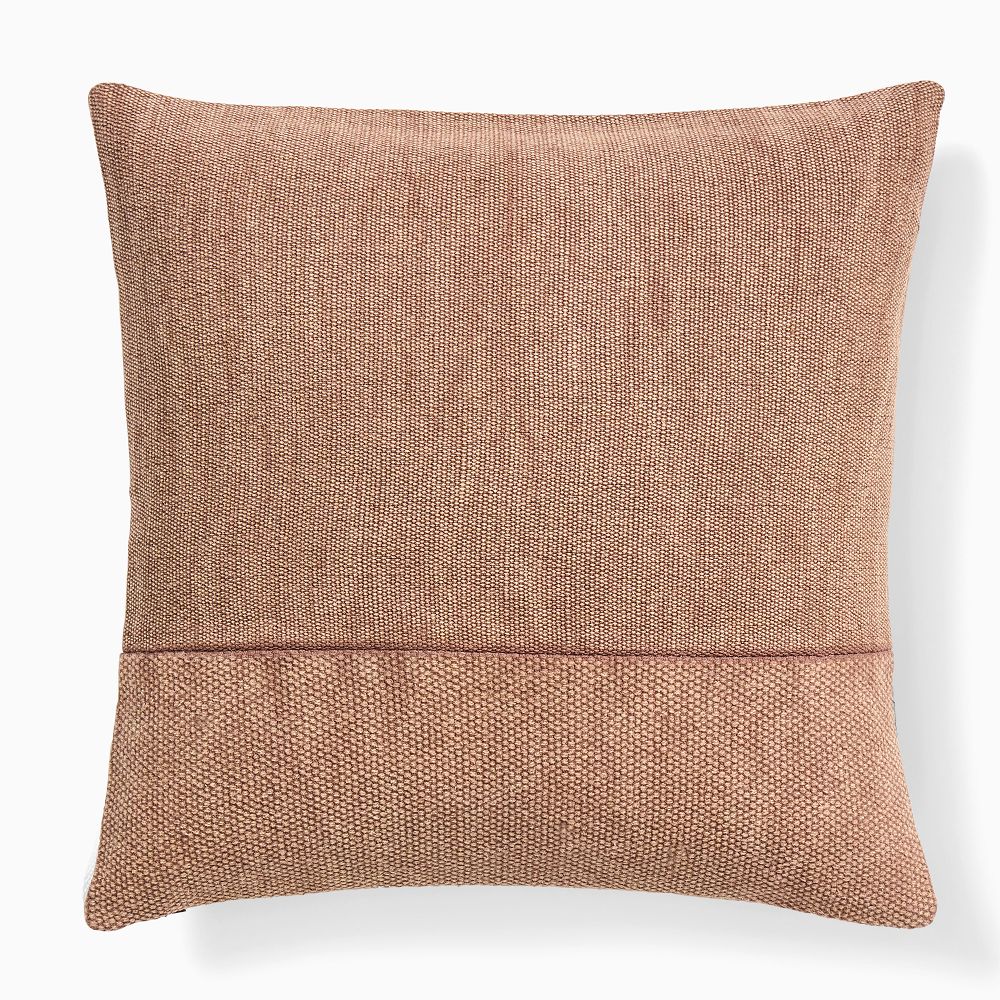 Cotton Canvas Pillow - 18x18, Mulberry + Down Alt Insert