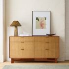 Herman Basket Woven Veneer 6-Drawer Dresser (58")