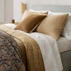 Jute Simple Line Pillow Cover