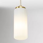 Weston Fluted Glass Pendant (5")
