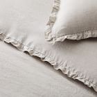 European Flax Linen Ruffle Duvet Cover &amp; Shams