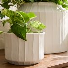 Finley Faceted Ceramic Planters