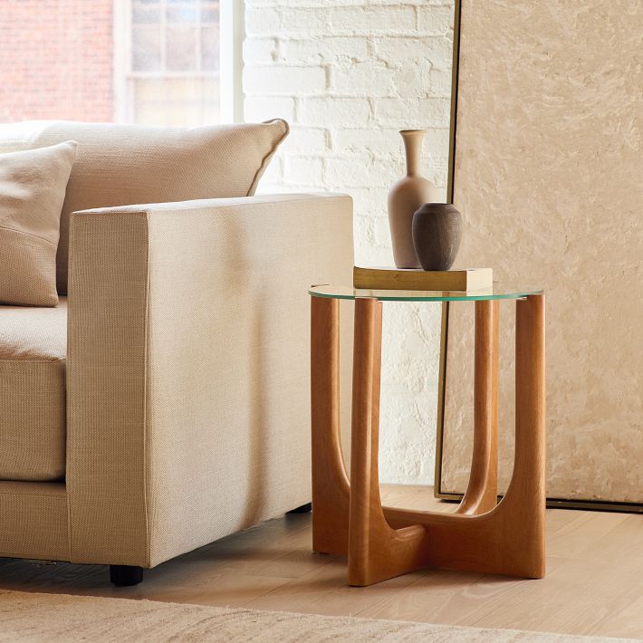 West Elm コーヒーテーブル　リフトトップ式 Amazon.co.jp: ALLSTAND 48インチ 楕円形リフトトップ コーヒー