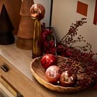 Tonal Blush Glass Boxed Ornaments (Set of 9)