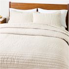 European Flax Linen Linework Quilt &amp; Shams