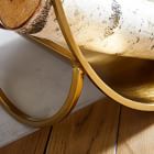 Graphic Metal Fireplace Firewood Holder