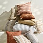 Outdoor Modern Block Fringe Pillow