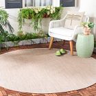Textured Monochrome Outdoor Performance Rug
