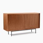 Open Box: Slatted Buffet (60") - Walnut, Dark Bronze