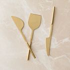 Hammered Metal Cheese Knives (Set of 3)