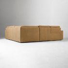 Harmony Modular Leather Reclining 5-Piece L-Shaped Sectional (116")