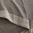 Two-Tone Cotton Linen Blanket